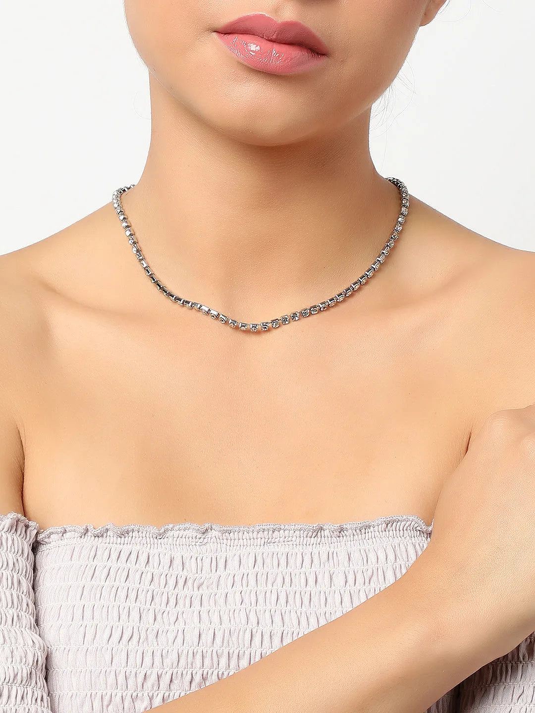 Silver Plated Designer Casual Necklace