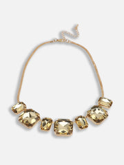 Gold Plated Party Designer Stone Necklace