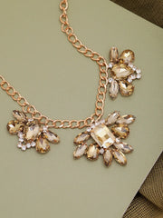 Gold Plated Party Designer Stone Necklace