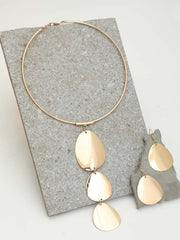 Gold Plated Designer Necklace and Earring Set