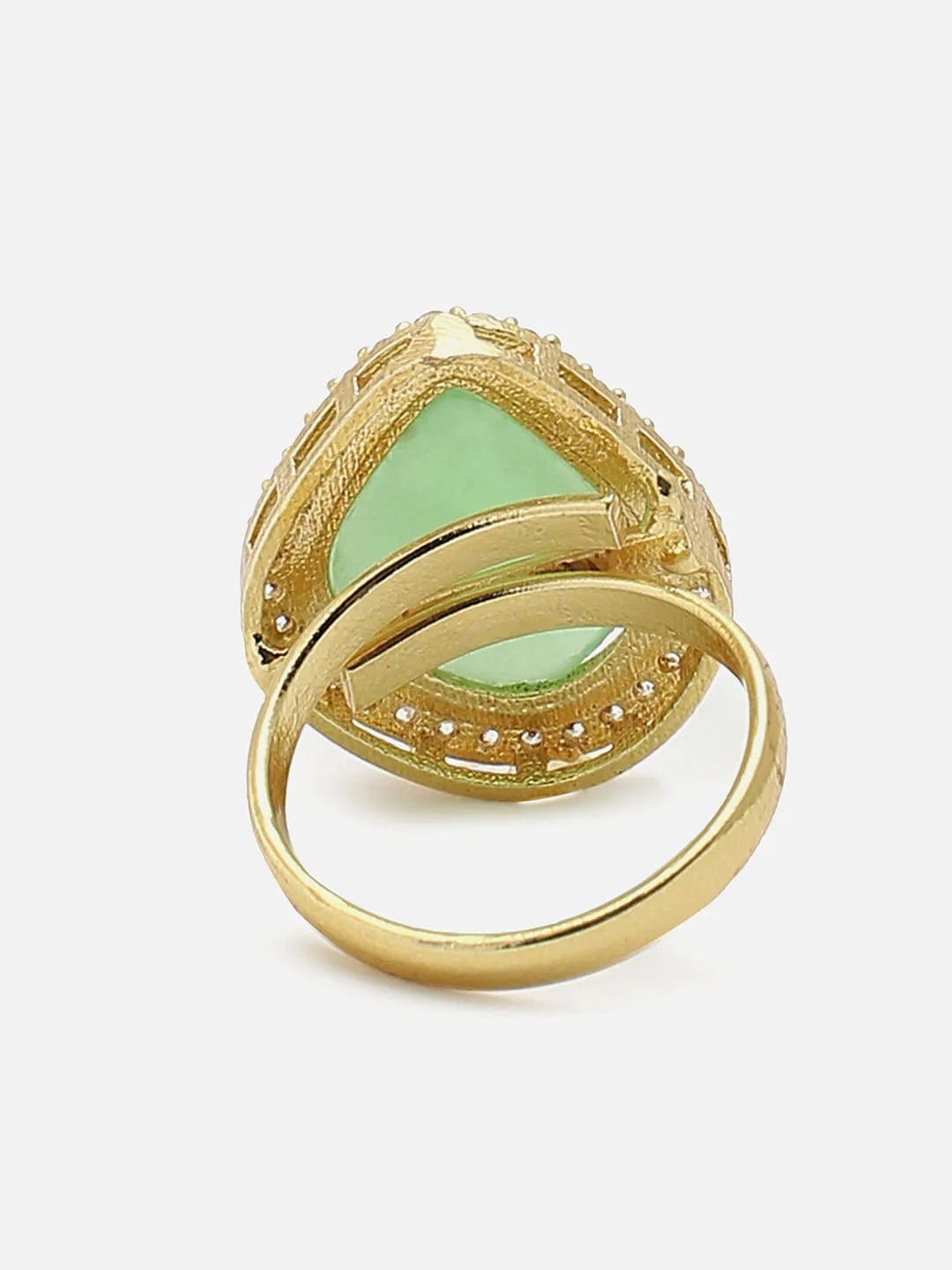 Gold Plated Designer Stone Ring