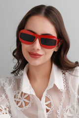 Polarized Polycarbonate Full Rim Rectangle Sunglass For Women