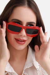 Polarized Polycarbonate Full Rim Rectangle Sunglass For Women