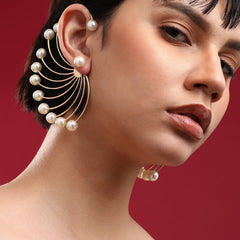 Gold Plated Ear Cuff Earrings