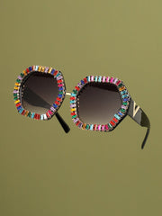 Blinged-Out Eyewear: Bedazzled Sunglasses