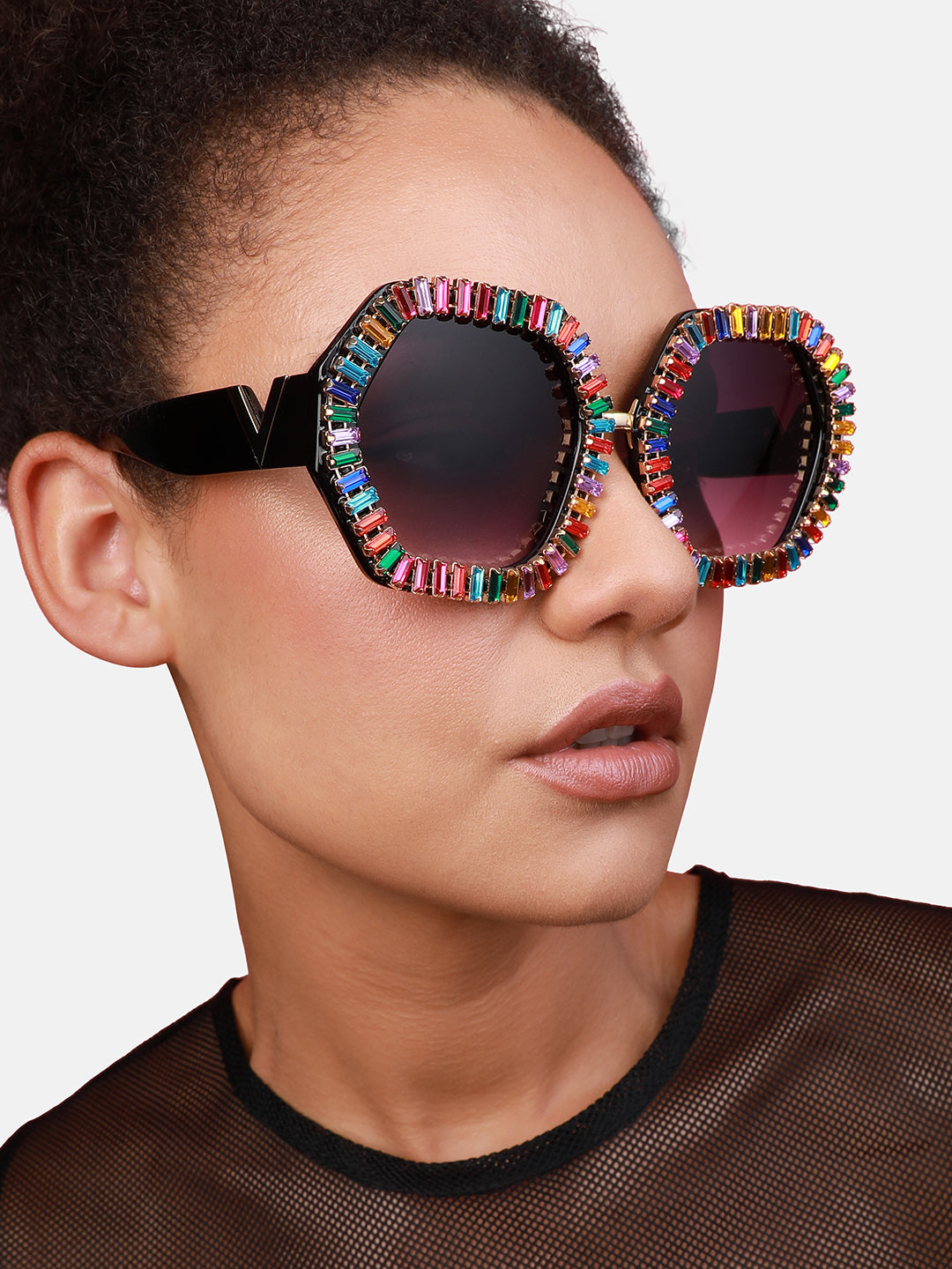 Blinged-Out Eyewear: Bedazzled Sunglasses