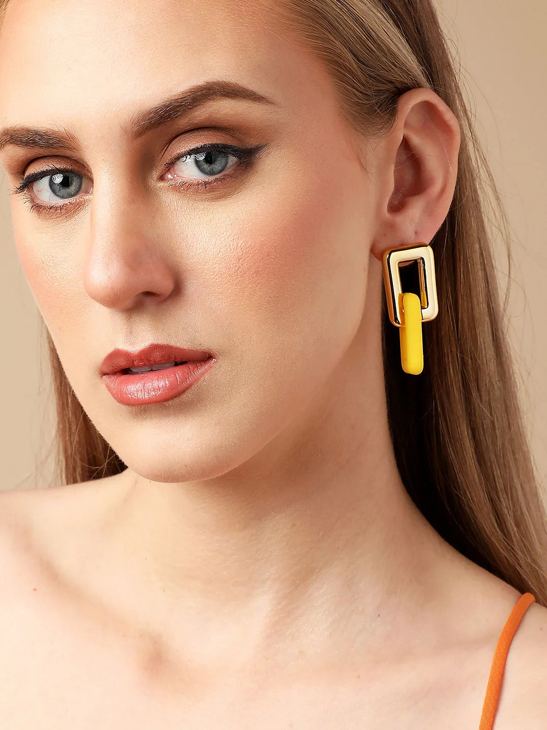 Gold Plated Party Designer Drop Earring