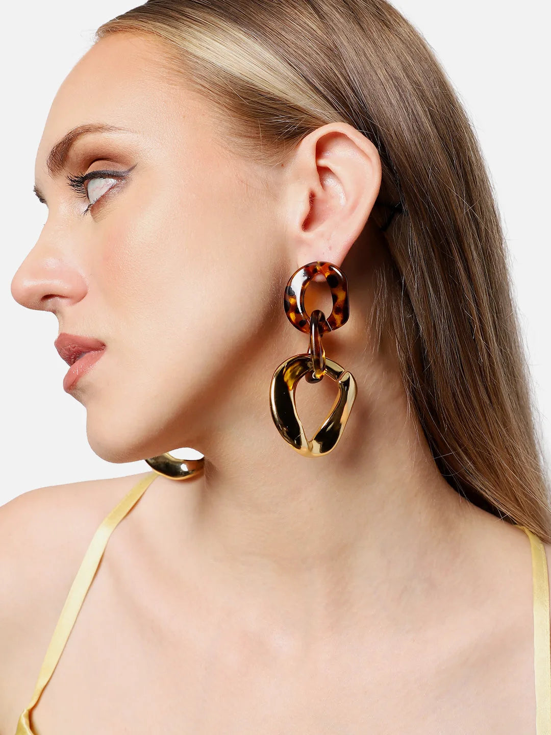 Gold Plated Party Designer Drop Earring