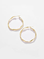 Gold Plated Designer Hoop Earring