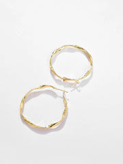 Gold Plated Designer Hoop Earring