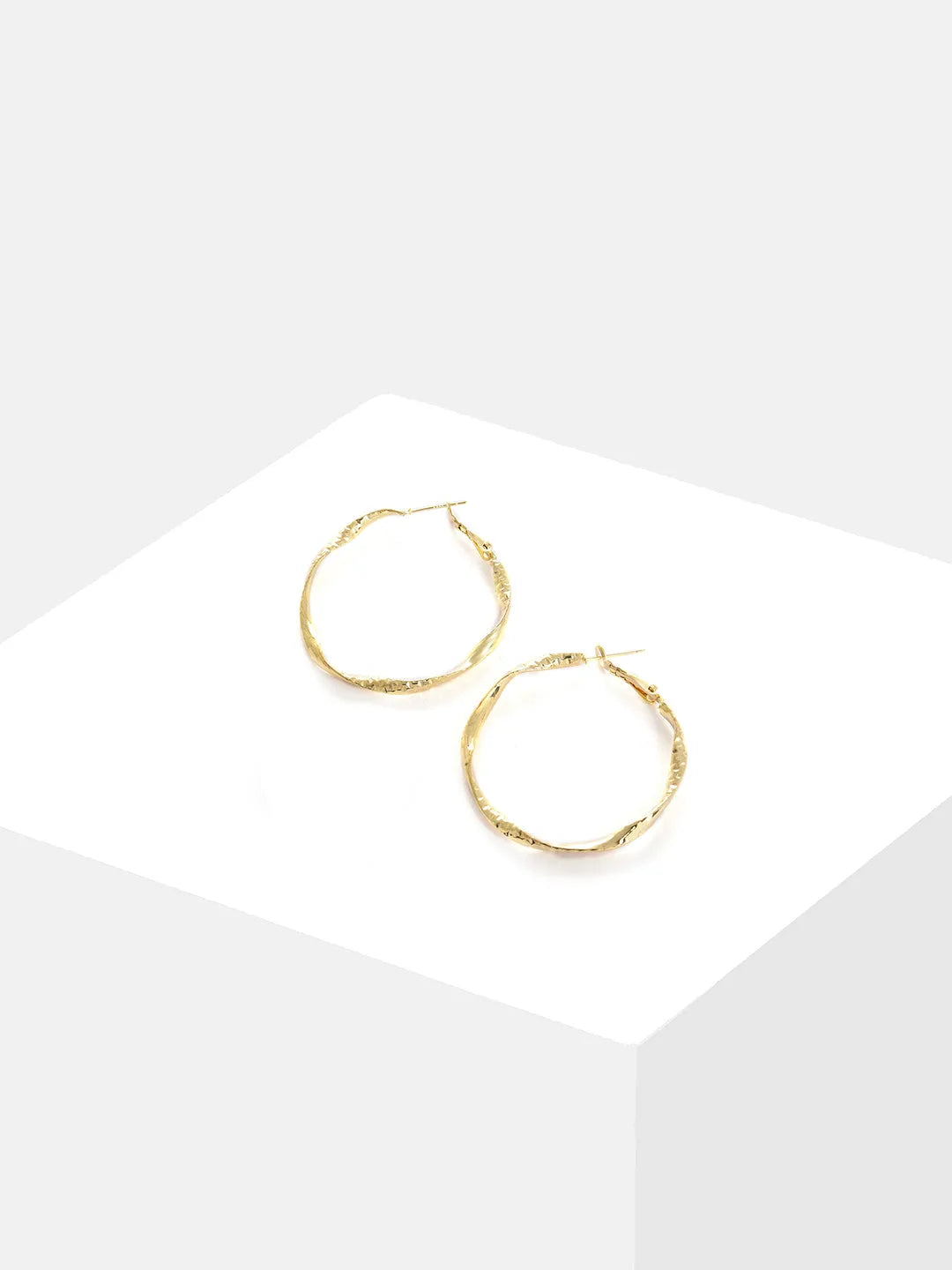 Gold Plated Designer Hoop Earring