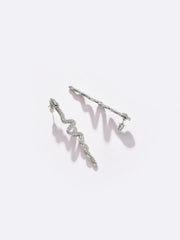 Silver Plated Designer Stone Drop Earring