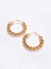 Gold Plated Designer Hoop Earring