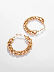 Gold Plated Designer Hoop Earring