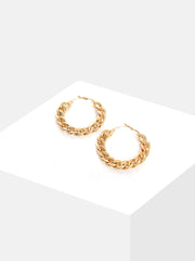 Gold Plated Designer Hoop Earring