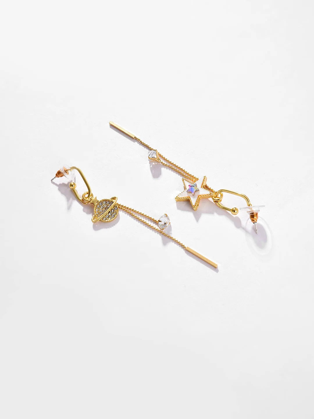 Gold Plated Designer Stone Drop Earring