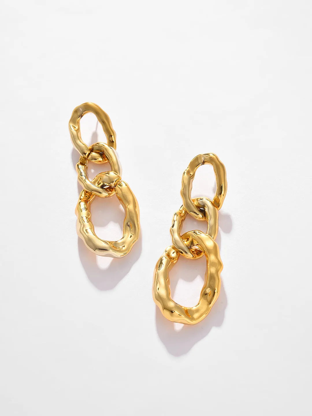 Gold Plated Designer Drop Earring