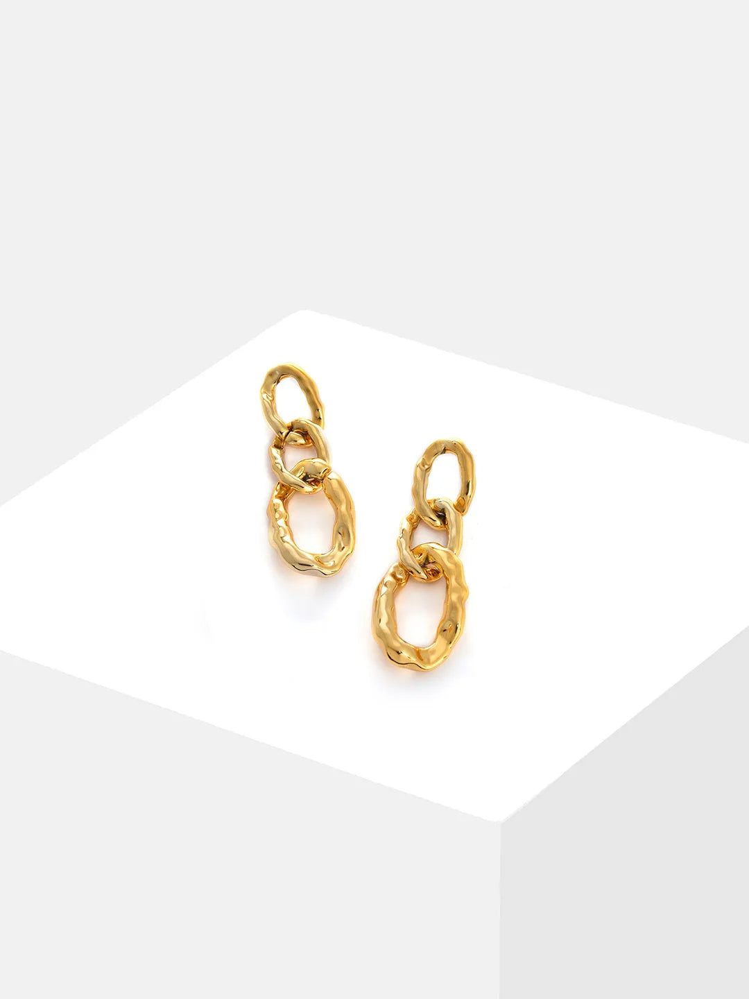 Gold Plated Designer Drop Earring