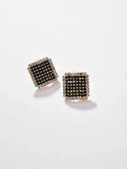 Silver Plated Designer Stone Stud