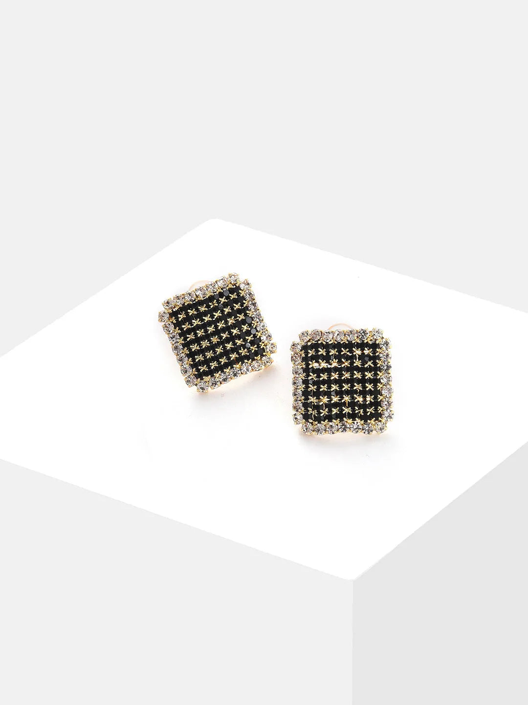 Silver Plated Designer Stone Stud