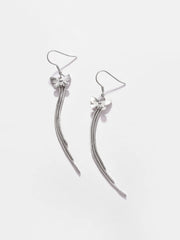 Silver Plated Designer Stone Drop Earring