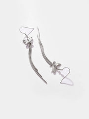 Silver Plated Designer Stone Drop Earring