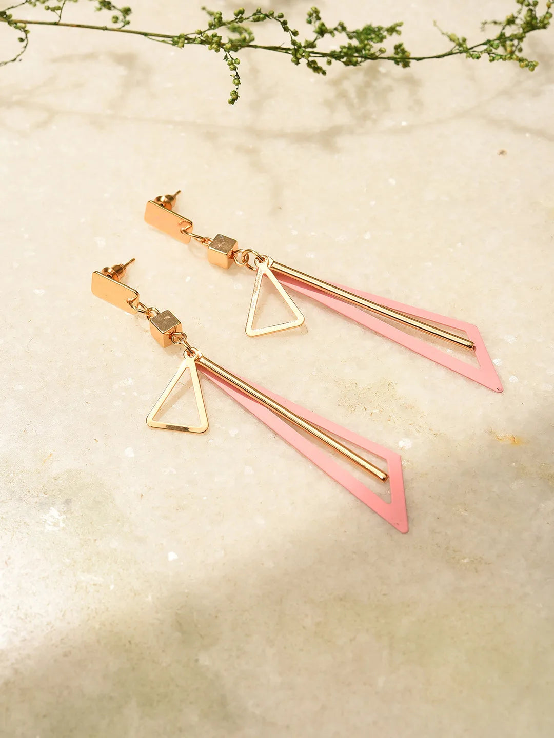 Gold Plated Designer Drop Earring