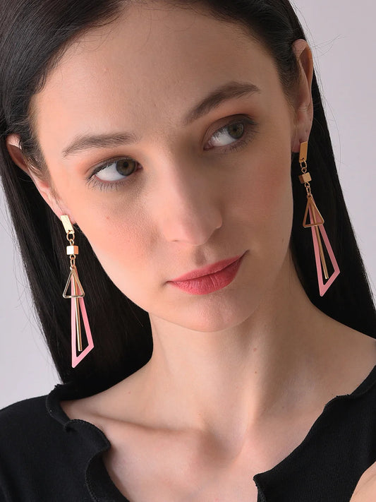 Gold Plated Designer Drop Earring