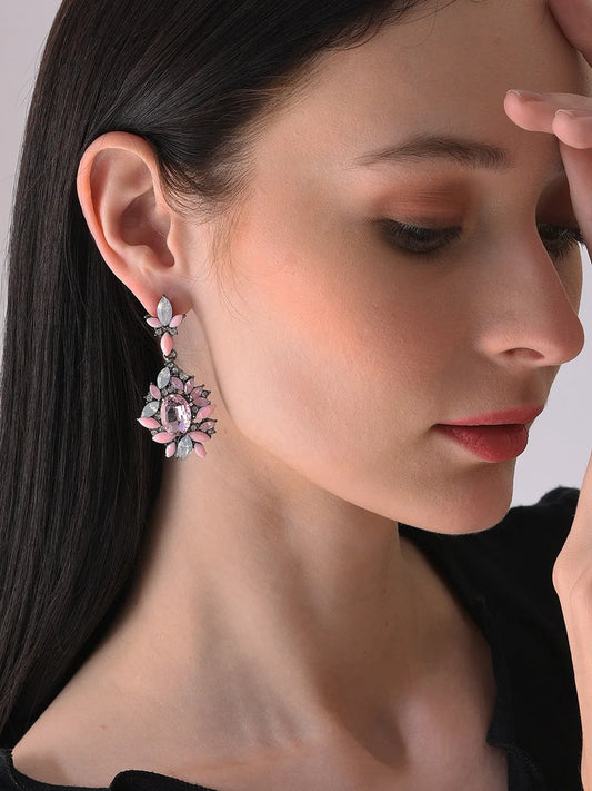 Trendy Designer Stone Drop Earring