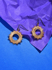 Gold Plated Designer Drop Earrings