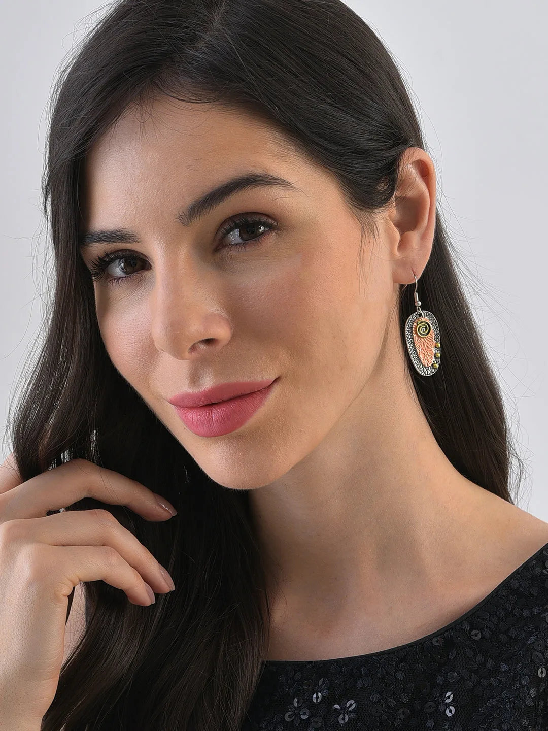 Gold Plated Designer Drop Earrings