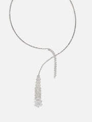 Silver Plated Designer Stone Necklace