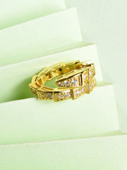 Gold Plated Designer Stone Ring