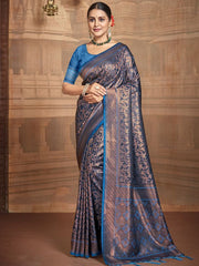 Silk Woven Work Festival Tassle Saree