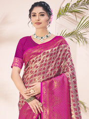 Rani Silk Woven Work Festival Saree