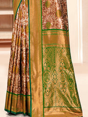 Green Silk Woven Work Traditional Saree