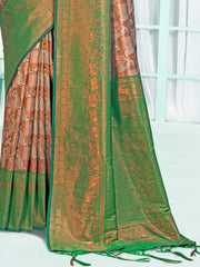 Green Silk Woven Work Traditional Saree