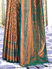 Sea Green Silk Woven Work Traditional Saree