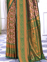 Green Silk Woven Work Traditional Saree