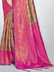 Rani Silk Woven Work Traditional Saree