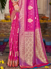 Rani Silk Woven Work Traditional Saree