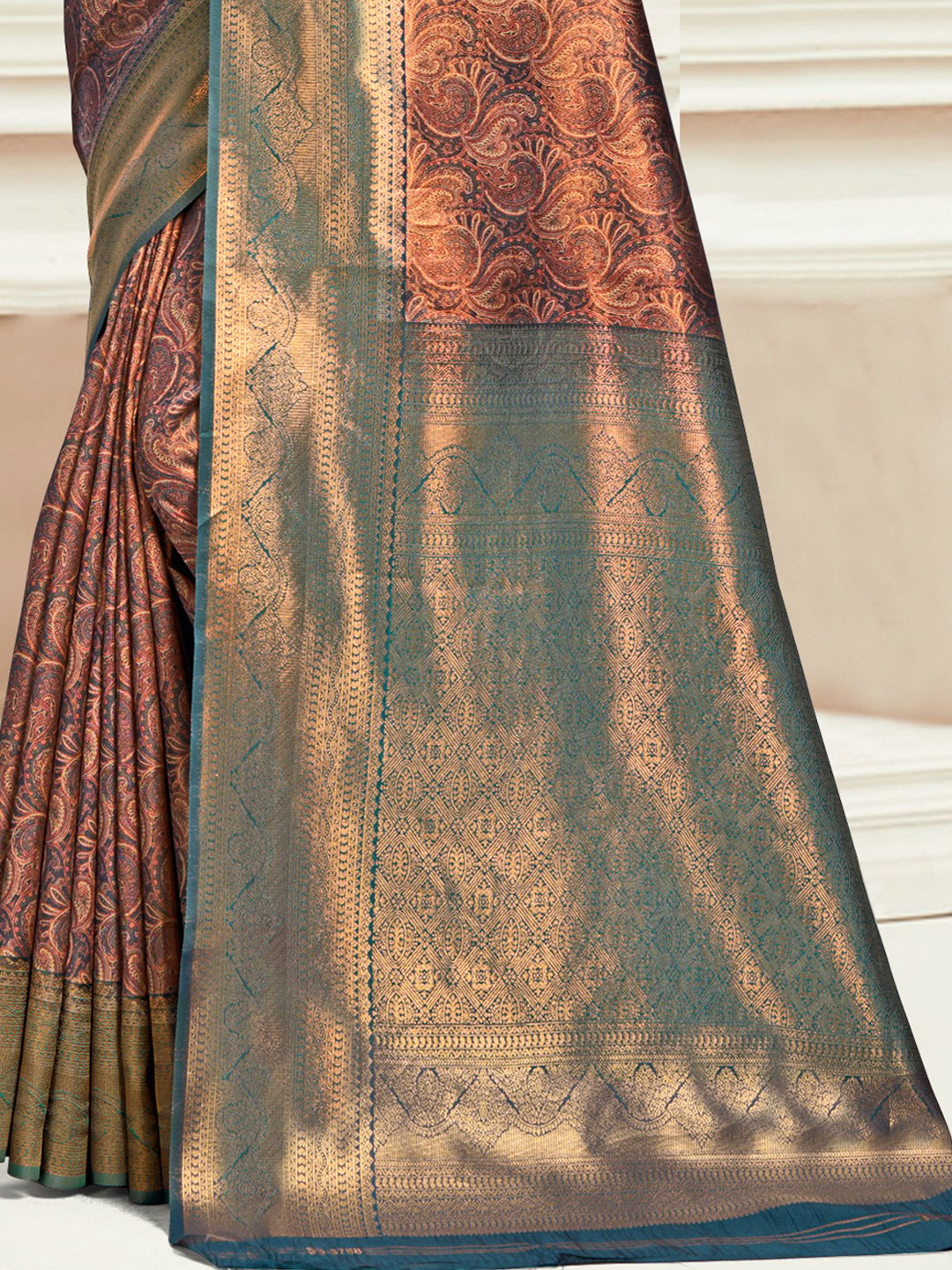 Green Silk Woven Work Traditional Saree