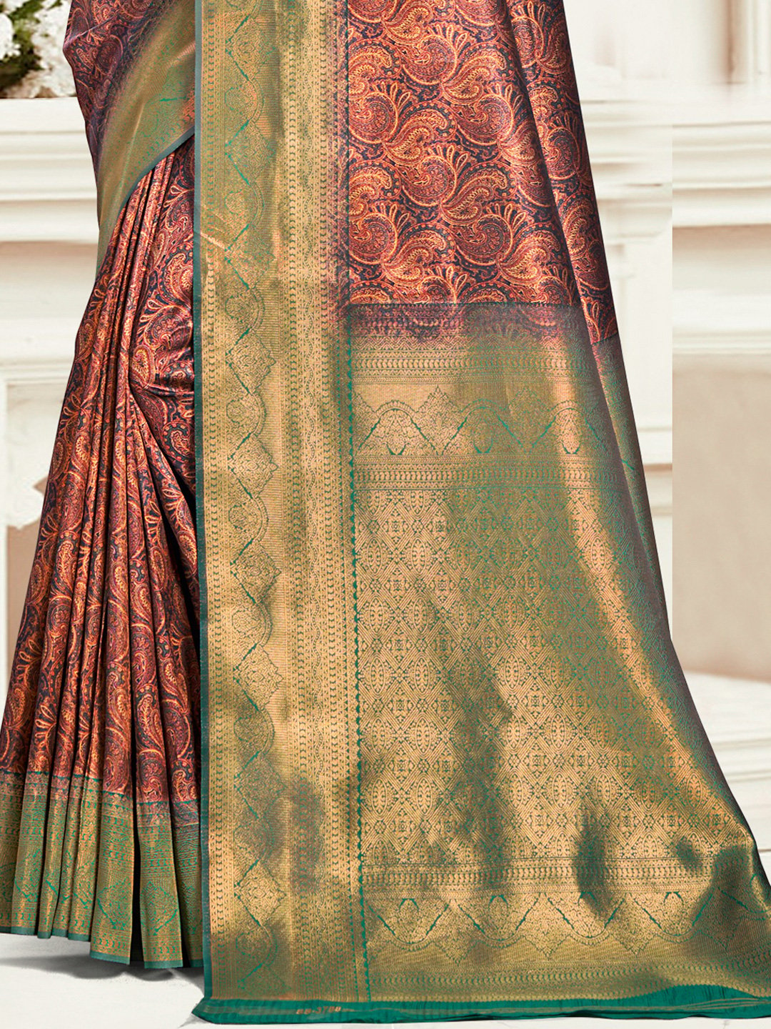 Green Silk Woven Work Traditional Saree