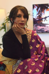 Banarasi Dupatta- Wine Color