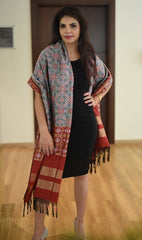 Patola Dupatta- Grey