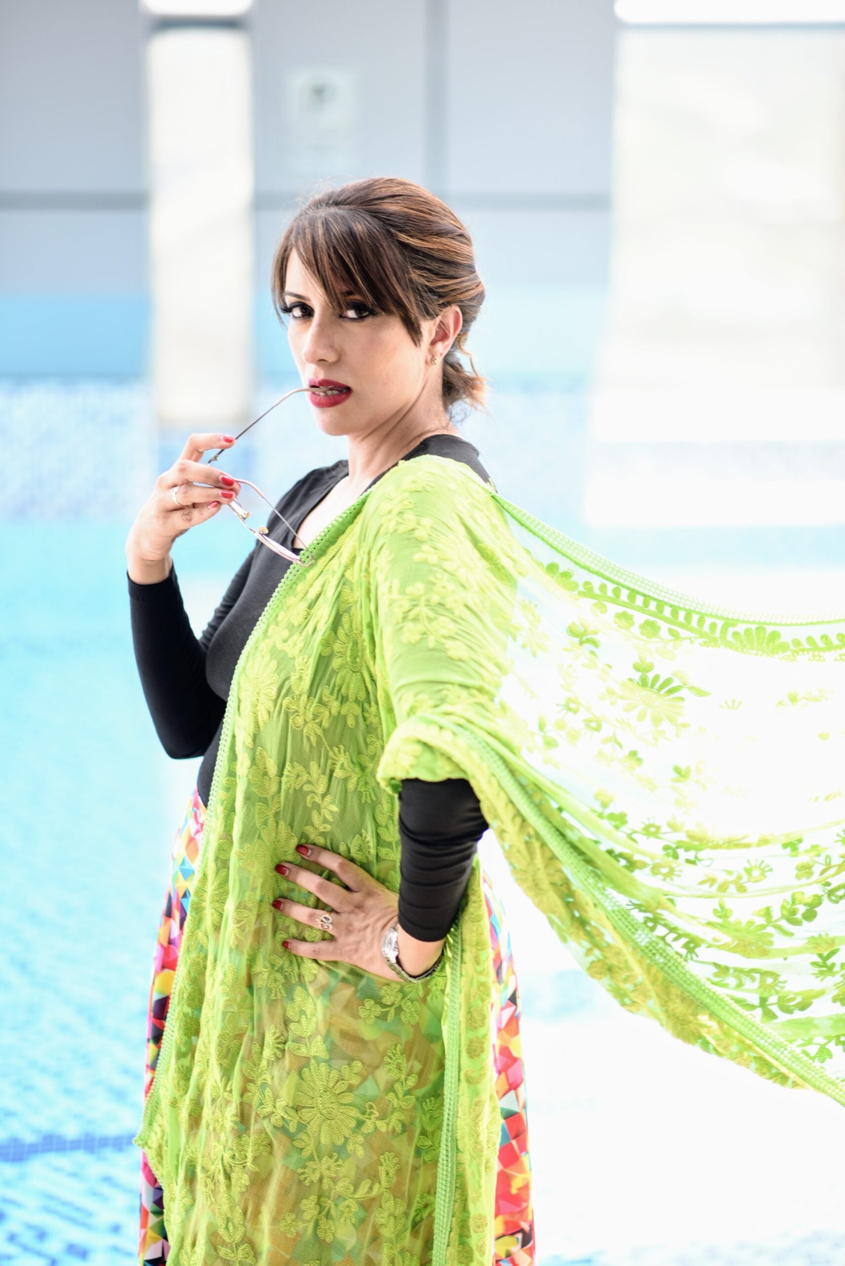 Chiffon Embroidered Dupatta