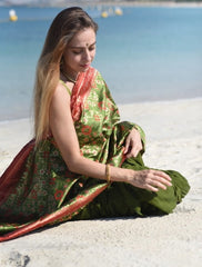 Patola Dupatta- SeaGreen