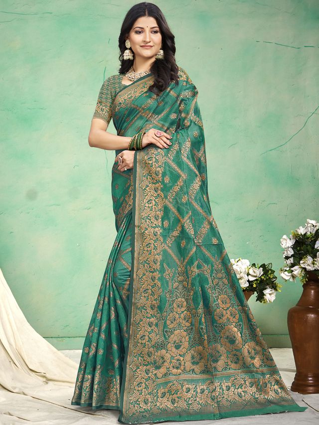 Silk Woven Work Festival Tassle Saree