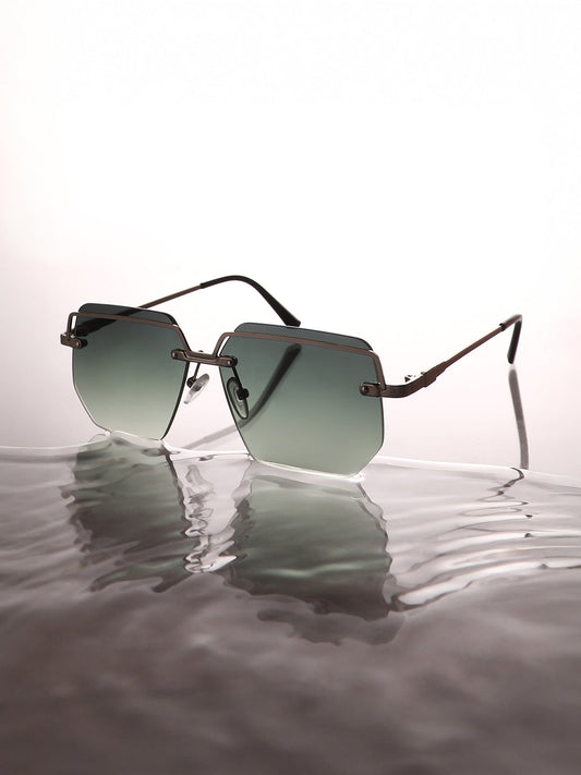 The Brad Oversized Sunglasses - Metallic Silver