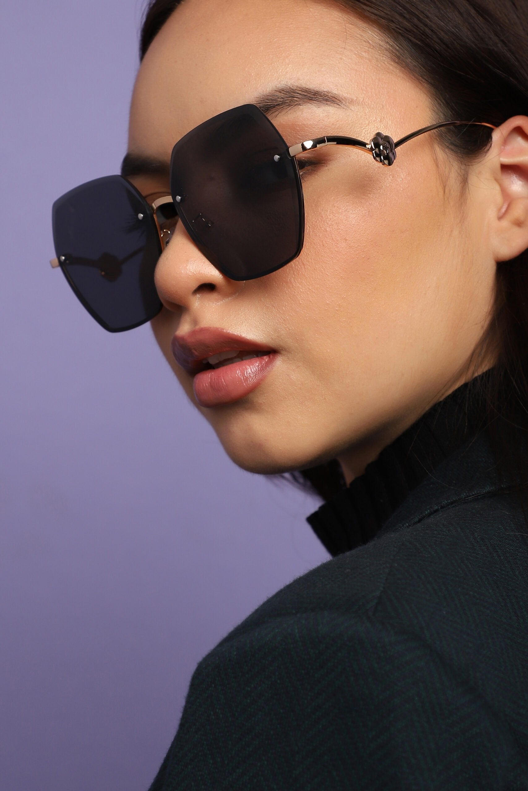 Rimless Oversized Sunglass